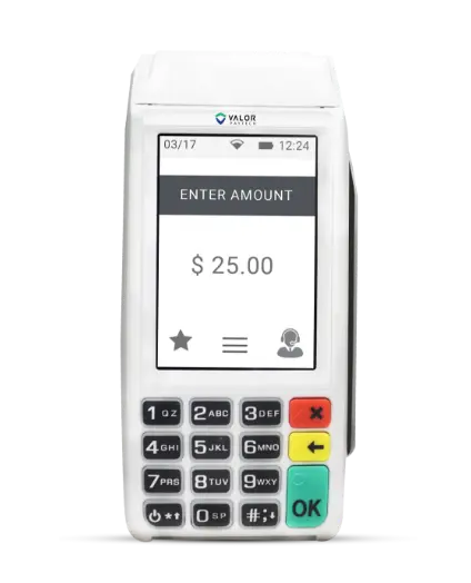 Valor VL110 mobile card reader.