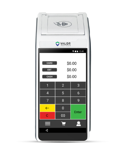 Valor VL500 kitchen display system.