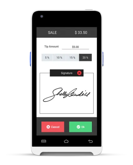 Valor VP350 POS system.