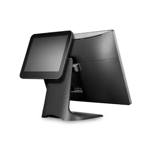 Customer display screen showing a payment summary.